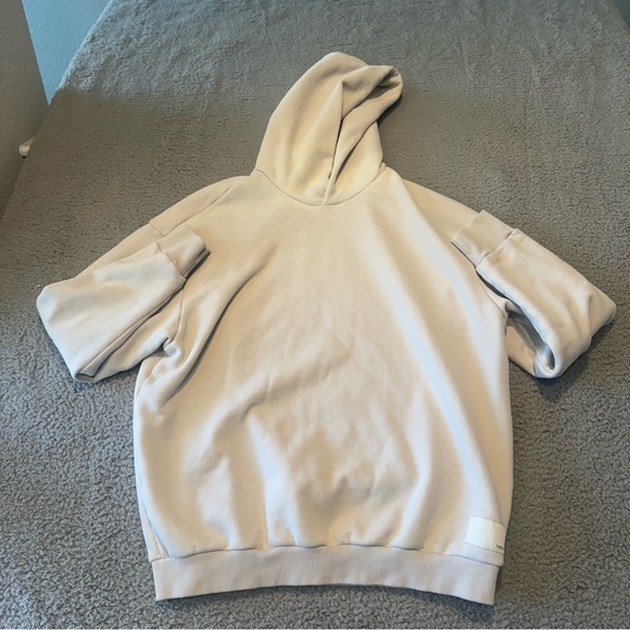 Vuori Restore Oversized Hoodie Color: Ecru Soft Lounge Wear Unisex Sz L VW2002 - Picture 1 of 14